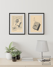 2x Senoussi Cigarettes 1956- Vintage Werbung Reklame - yellowed_vintageads