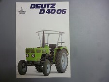 DEUTZ D 4006  Traktor Orig. Schlepper Prospekt 2 Seiten W 1099-322-40