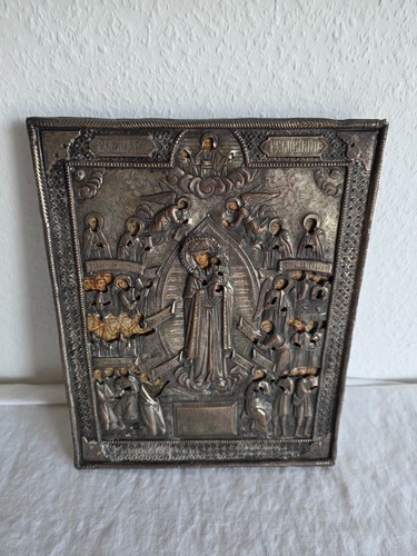 Antike russische ikone mit - russische,