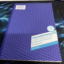 1 Kassenbuch NEUWERTIG Von Avery Zweckform 428 A4 2x50 Blatt Kassenabrechnung