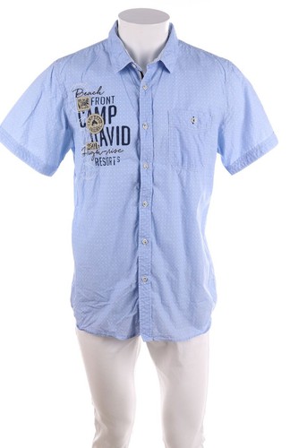 Camp david kurzarm - kurzarm-hemd, blau
