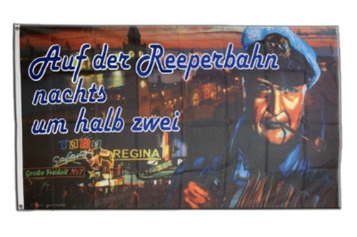 Fahne hans albers reeperbahn - hans,