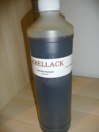 Schellack garnet wachsfrei - 1l,