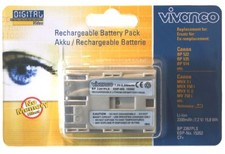 Vivanco LiIon Akku für Canon