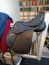 NEU HKM Birmingham Springsattel 17" KW32 Schwarz Leder