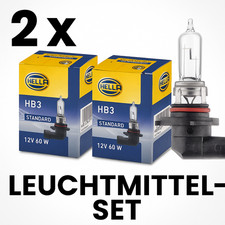2x Hella Glühlampe HB3 9005 12V 60W Halogen Auto Lampe SET Glühbirne HB3
