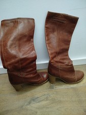 Stylische Echtleder Stiefel von Fornarina Gr. 38 Cognac Top Zustand