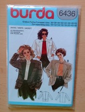 Burda 6436, Schnittmuster, Jacke, Blazer, Gr. 36 - 50, Mehrgrößenschnitt
