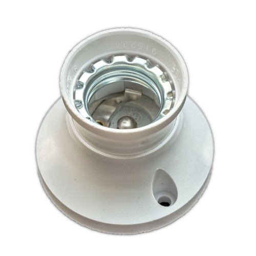 Wand fassung e27 weiss - fassung,