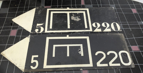 Altes metall schild - altes,