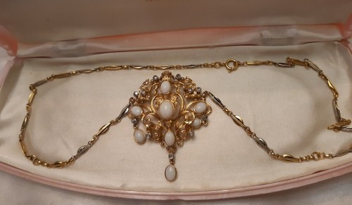 585 gold collier opal - collier,