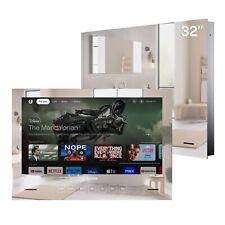 Badspiegel Google TV 32 Zoll  Wasserdicht IP65 12V 1080P Smart Mirror Fernseher