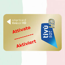 ►TiVuSat HD Gold Karte aktiviert italienische HD/ 4K Kanäle - SOFORT STARTKLAR