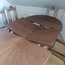  6 Stühle Gründerzeit mit ovalem Tisch - Esszimmer 