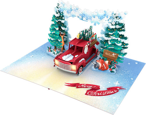 Pop weihnachtskarte - 3d,