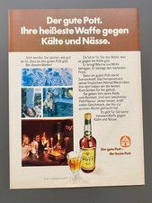 Der gute Pott Rum Waffe gegen Kälte und Nässe 1968 Vintage Ad Werbung Reklame