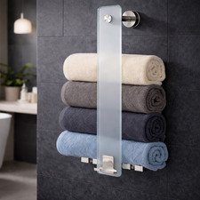 Handtuchhalter Glas Edelstahl