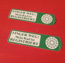 Aufkleber Fahrrad  "Finger Weg