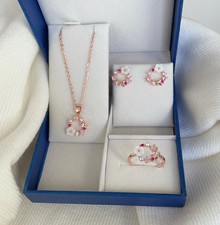 Roségold schmuck set für - set,