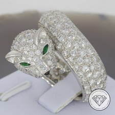Wert 20.800,- Grandioser Panther 5,00 Carat Brillant Ring 750 / 18 Kt Gold xxyy
