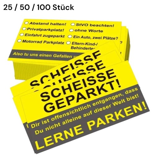 Scheiße geparkt karten - "scheiße, geparkt"