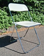 Plia Castelli Plia Kunsstoff Weiß Chrom Klappstuhl Folderchair Italy Design [02]
