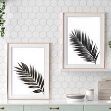 Palmblatt Kunstdruck Set 2 A4