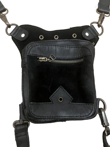 Echt leder biker gürteltasche - echt,