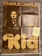 Filmplakat Charlie Chaplin The Kid original ca 85x60cm     36
