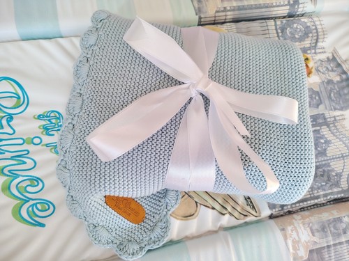 Babydecke nature handmade - "we,