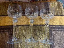 3 Weinrömer ca. 20 cm Bleikristall