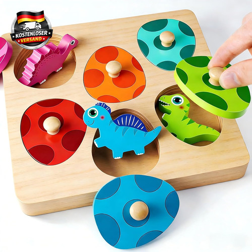 Kinder greifpuzzle dinosaurier - kinder,
