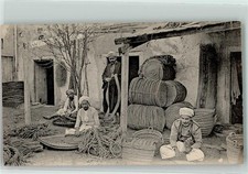 13927417 - Berufe Korbflechter Motiv Algerien