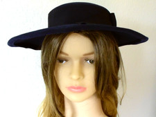 Hut Fascinator 1950er Jahre 50ies Wollfilz Hutgr 52cm Umfang echt Vintage Retro