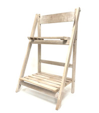 Blumentreppe Holz - Blumen Deko Wohnung Regal Anrichte Treppchen Treppe Patina