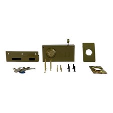 TESA TS10T6DAE Sicherheits-Aufschraubschloss rechts Chrom B-Ware