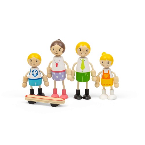 Tidlo weiße familienpuppen - tidlo,