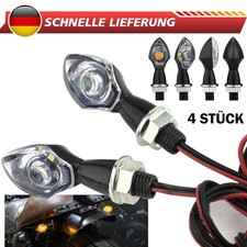 4 Stück LED 12V Universal Motorrad Roller Mit E-Geprüft Blinker Miniblinker