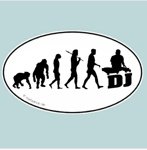 Disc jockey disco evolution - jockey,