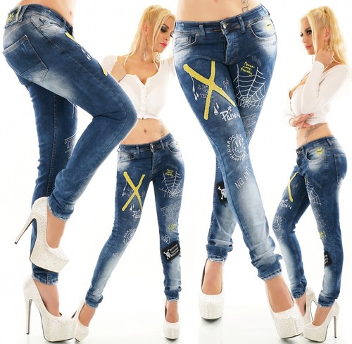 Neu crazy damen röhren jeans - neu, röhren-jeans