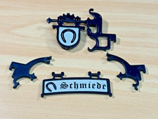 😁 Playmobil Ritter 3442 Schmiede Schilder (1977) Mittelalter Gebäude Haus