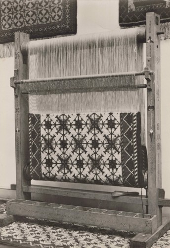Alte teppich knuepfstuhl - ak, teppich-knuepfstuhl