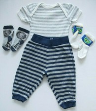 Baby 6 Teile SET Hose Socken Snoopy Kurzarm Body 100% Baumwolle 62 / 68 TOP 