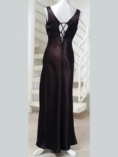 Hennes Collection Abendkleid Gr. 40 Zickzack-Band fließender Stoff schön!