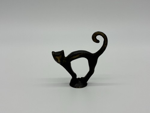 Bronze katze figur skulptur - katze,