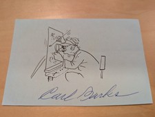 CARL BARKS Signed Paper *Not