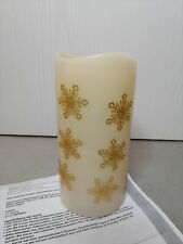 Elambia Flammenlose Kerze - LED -Eiskristalle - 5 Std.Timer - NEUWERTIG - SELTEN