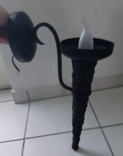 Wandlampe - Fackel - Larp - Mittelalter - Landhaus - Gothic - Eisen - schwarz 