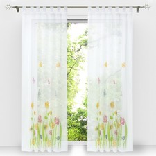 1er Gardinen Stores mit