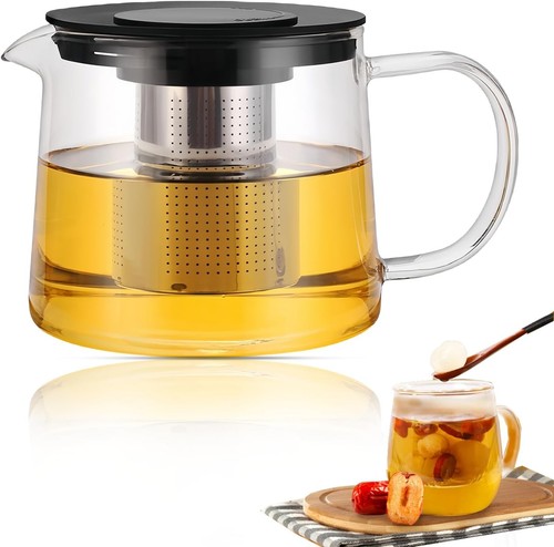 Glas teekanne l mit - teekanne,